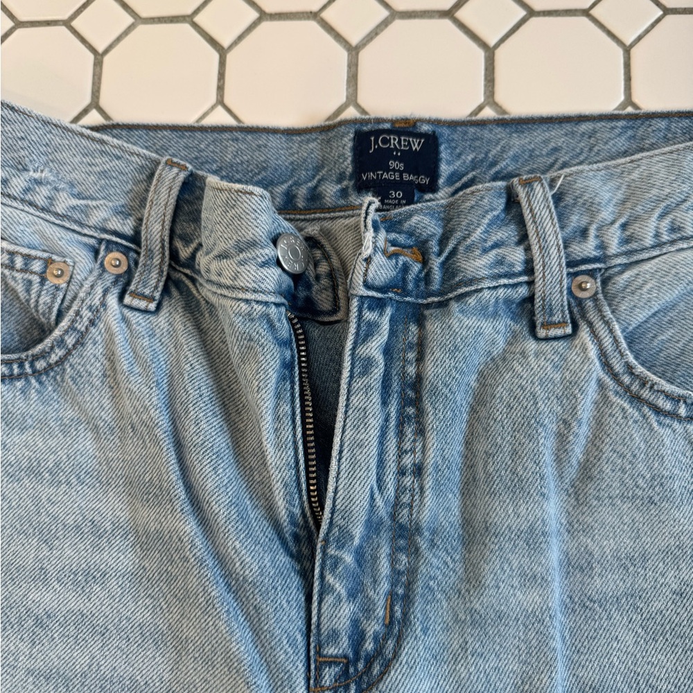 J. Crew Factory Light Blue Boyfriend Jeans - Picture 3 of 7